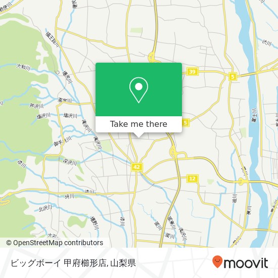 ビッグボーイ 甲府櫛形店地図