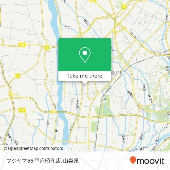 フジヤマ55 甲府昭和店地図