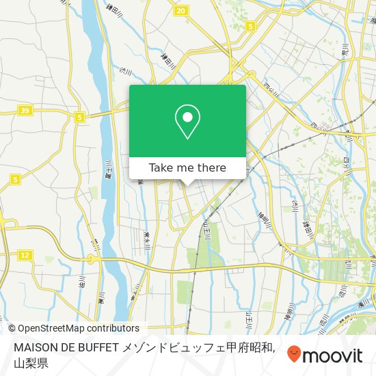 MAISON DE BUFFET メゾンドビュッフェ甲府昭和地図