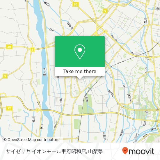 サイゼリヤ イオンモール甲府昭和店地図