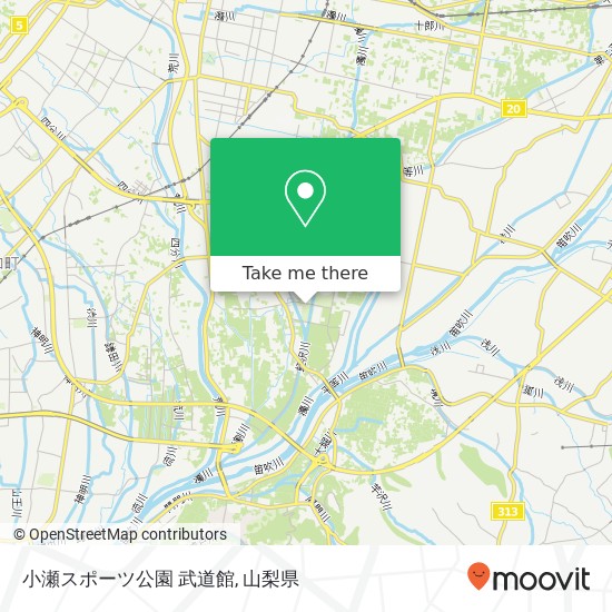小瀬スポーツ公園 武道館地図
