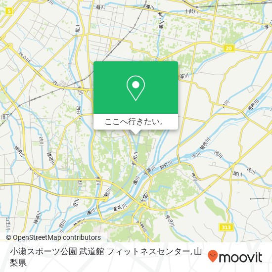 小瀬スポーツ公園 武道館 フィットネスセンター地図