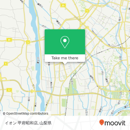イオン 甲府昭和店地図