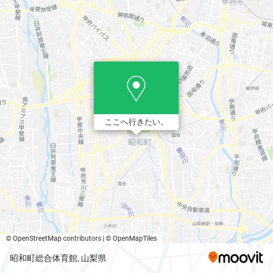 昭和町総合体育館地図