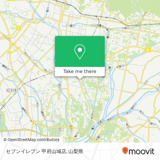 セブンイレブン 甲府山城店地図