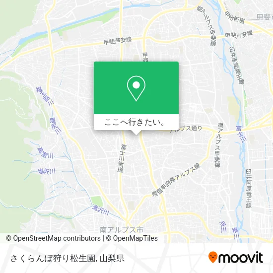 さくらんぼ狩り松生園地図