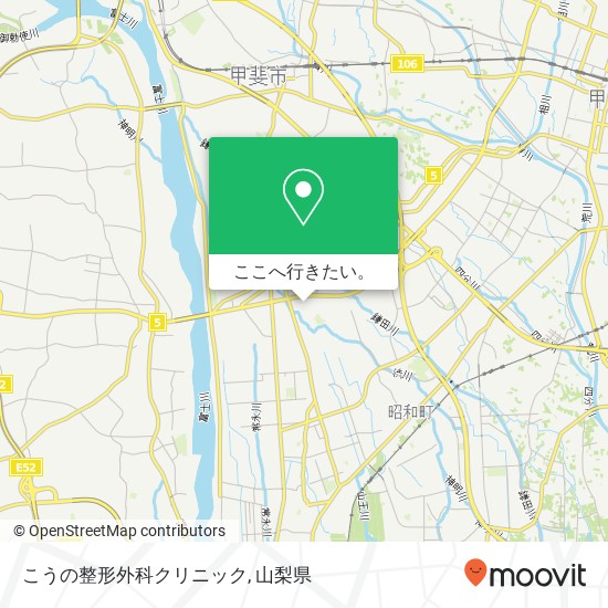 こうの整形外科クリニック地図