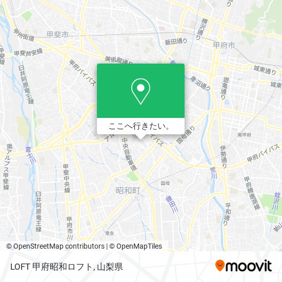 LOFT 甲府昭和ロフト地図
