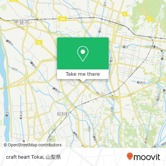 craft heart Tokai地図