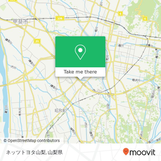 ネッツトヨタ山梨地図