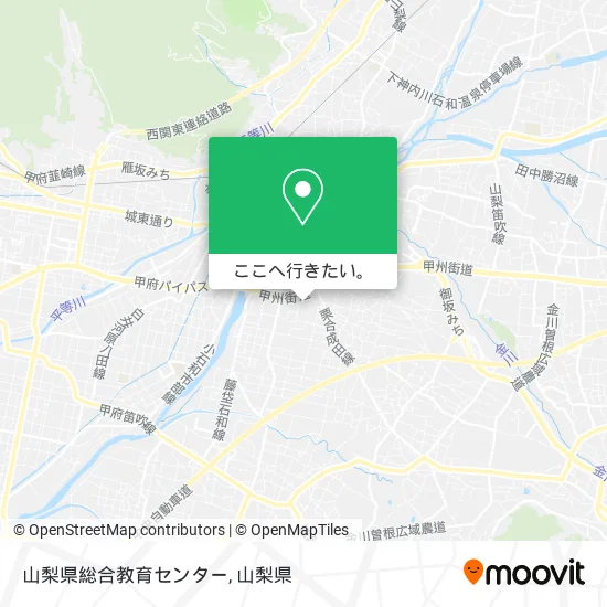 山梨県総合教育センター地図