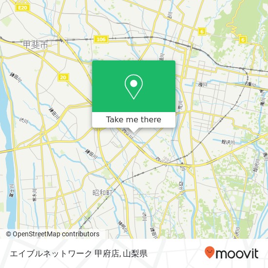 エイブルネットワーク 甲府店地図