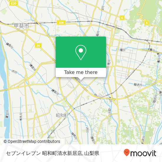 セブンイレブン 昭和町清水新居店地図