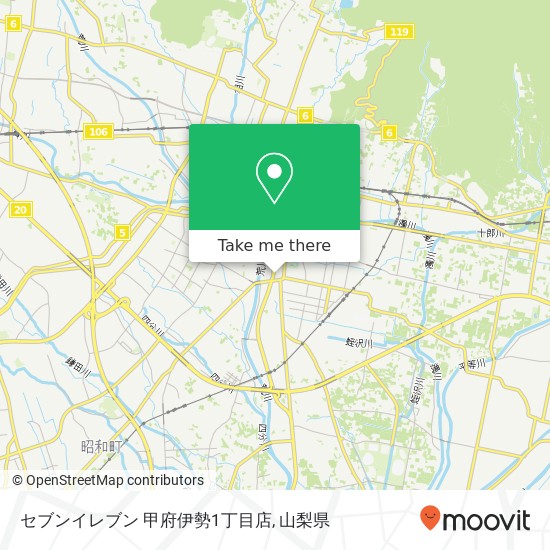セブンイレブン 甲府伊勢1丁目店地図