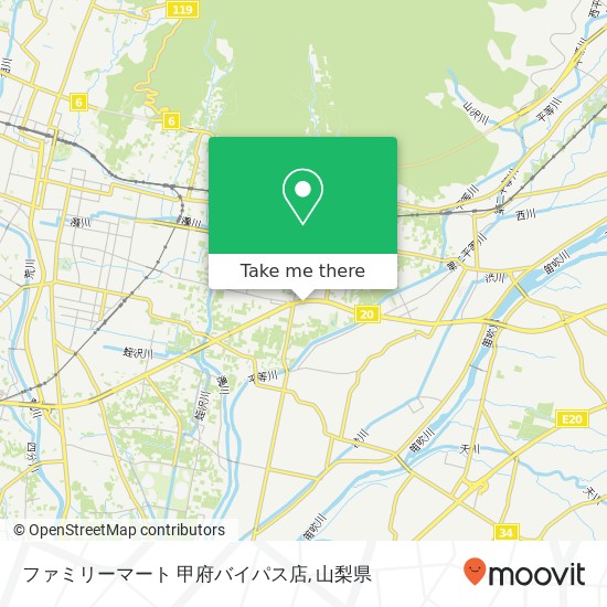 ファミリーマート 甲府バイパス店地図