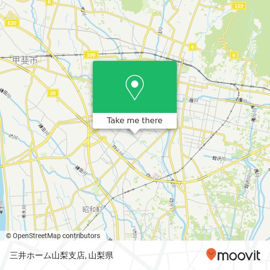 三井ホーム山梨支店地図