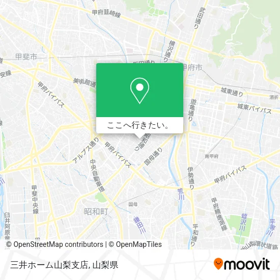 三井ホーム山梨支店地図