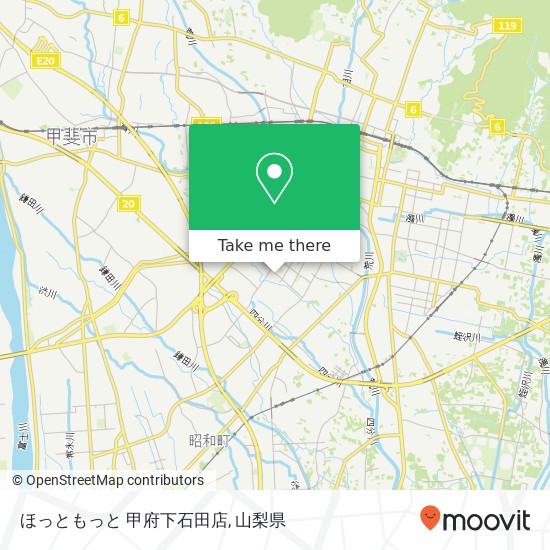 ほっともっと 甲府下石田店地図