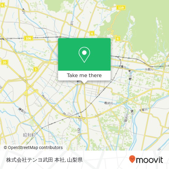 株式会社テンヨ武田 本社地図