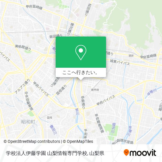 学校法人伊藤学園 山梨情報専門学校地図