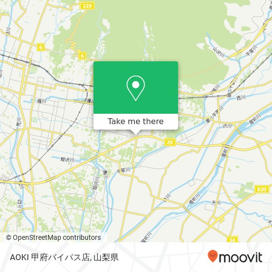 AOKI 甲府バイパス店地図
