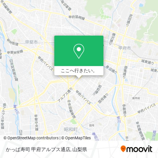 かっぱ寿司 甲府アルプス通店地図