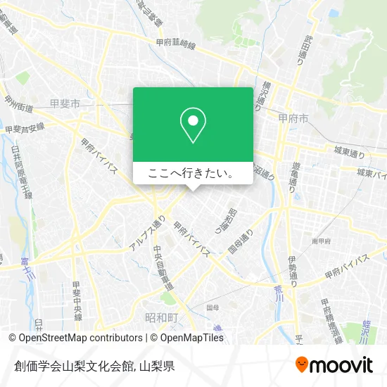 創価学会山梨文化会館地図