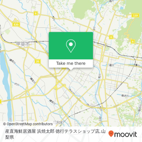 産直海鮮居酒屋 浜焼太郎 徳行テラスショップ店地図