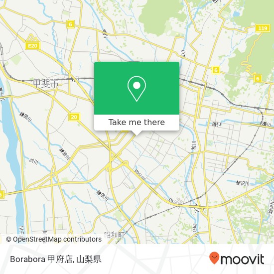 Borabora 甲府店地図