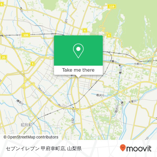 セブンイレブン 甲府幸町店地図
