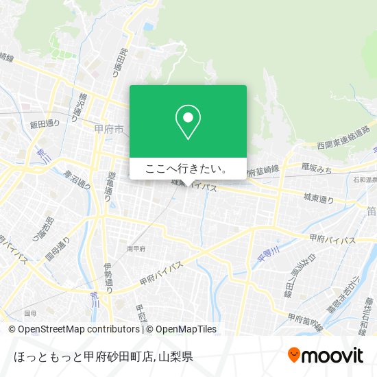 ほっともっと甲府砂田町店地図