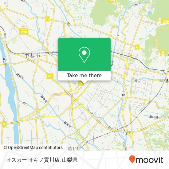 オスカー オギノ貢川店地図