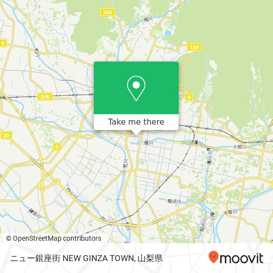 ニュー銀座街 NEW GINZA TOWN地図