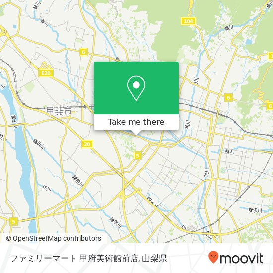 ファミリーマート 甲府美術館前店地図