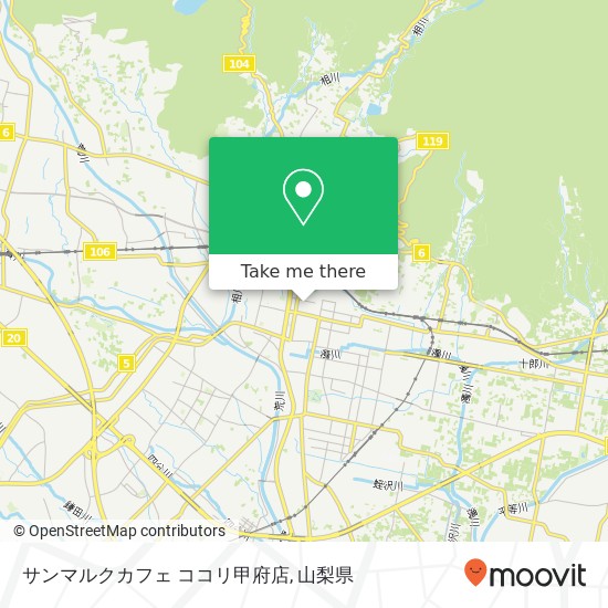 サンマルクカフェ ココリ甲府店地図
