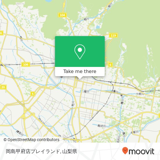 岡島甲府店プレイランド地図