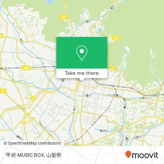 甲府 MUSIC BOX地図