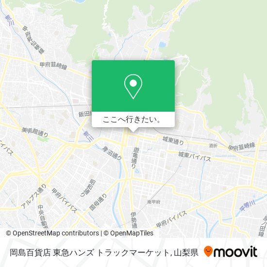 岡島百貨店 東急ハンズ トラックマーケット地図