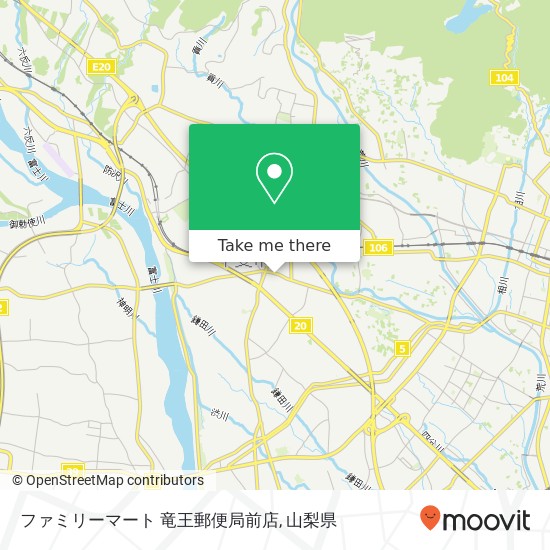 ファミリーマート 竜王郵便局前店地図