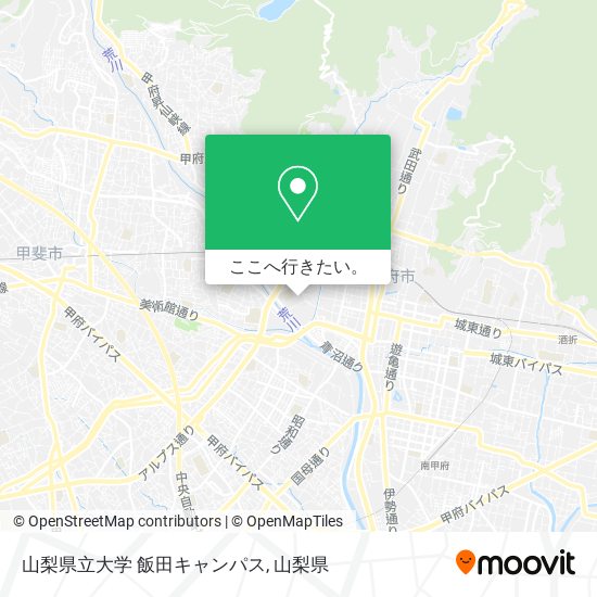 山梨県立大学 飯田キャンパス地図
