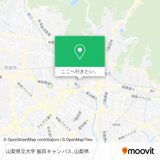 山梨県立大学 飯田キャンパス地図
