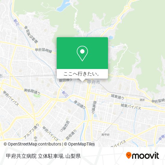 甲府共立病院 立体駐車場地図