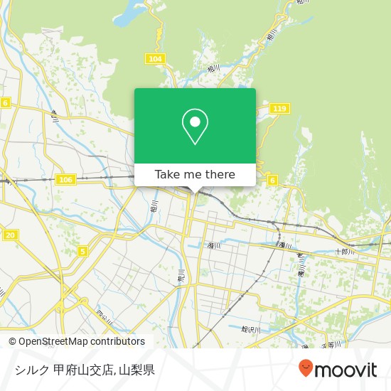 シルク 甲府山交店地図