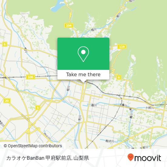 カラオケBanBan 甲府駅前店地図