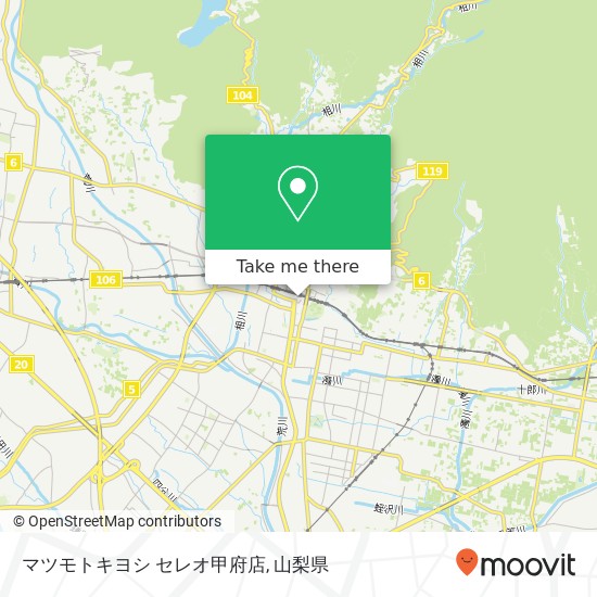 マツモトキヨシ セレオ甲府店地図