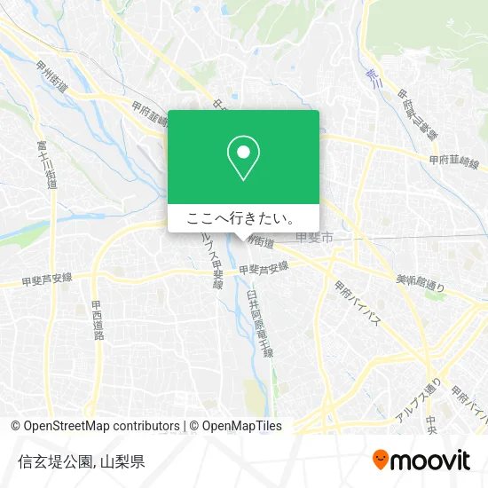信玄堤公園地図