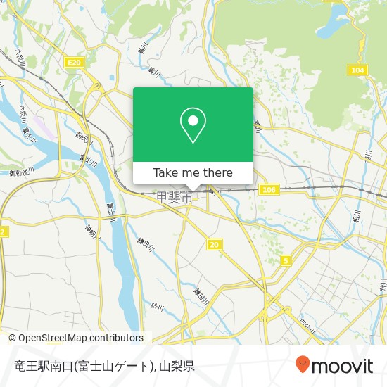 竜王駅南口(富士山ゲート)地図