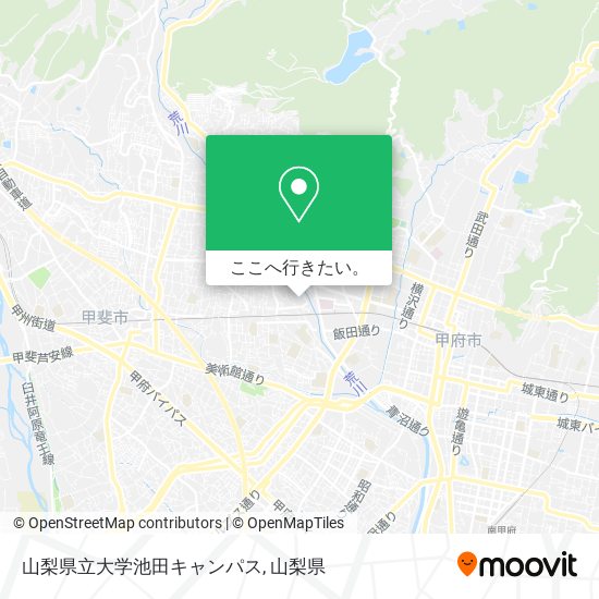 山梨県立大学池田キャンパス地図