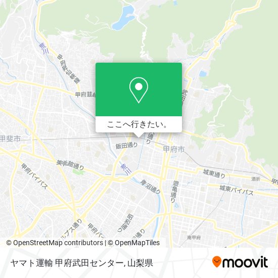 ヤマト運輸 甲府武田センター地図