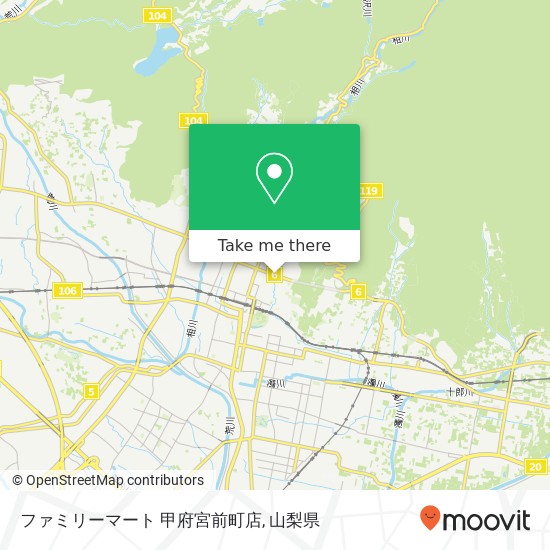 ファミリーマート 甲府宮前町店地図